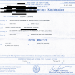 Birth Certificate New York