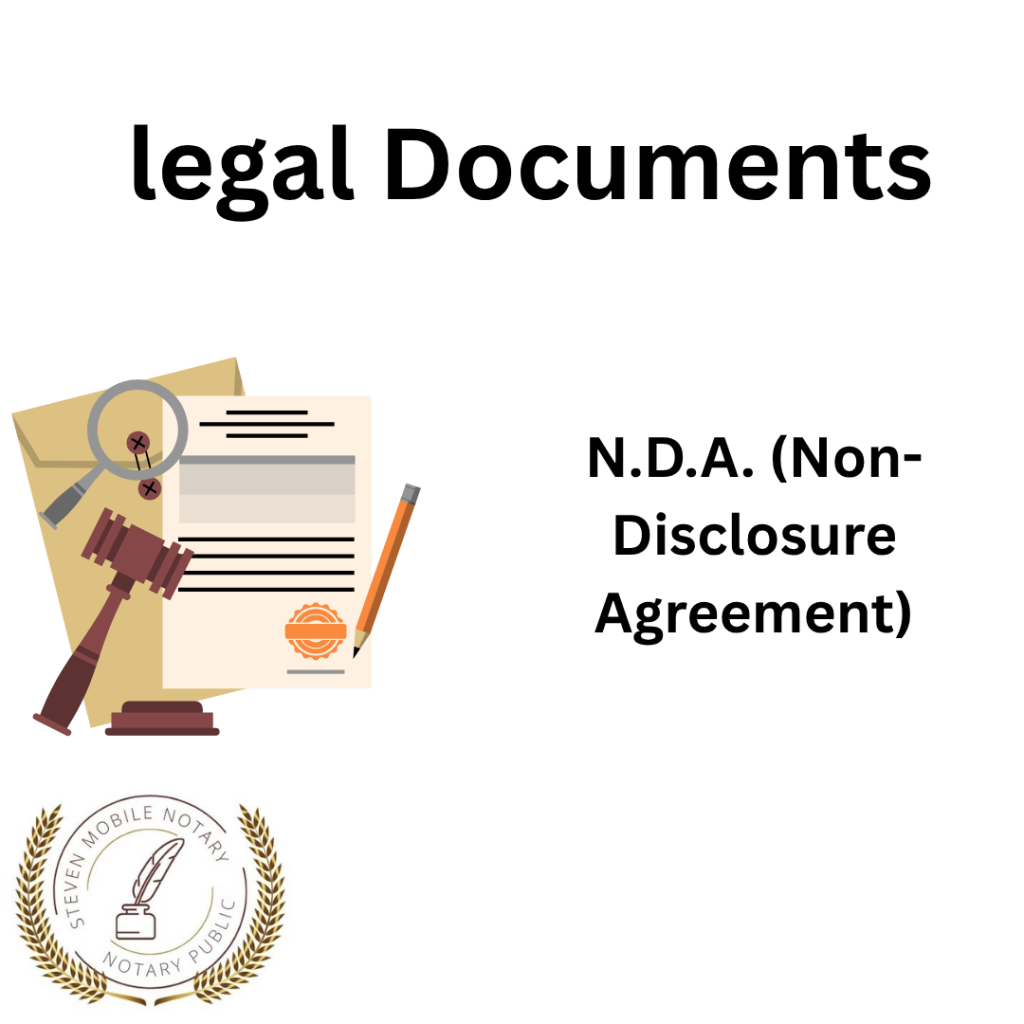 N.D.A. (Non-Disclosure Agreement) legal document form for notarization and download legal documents New York Notarize