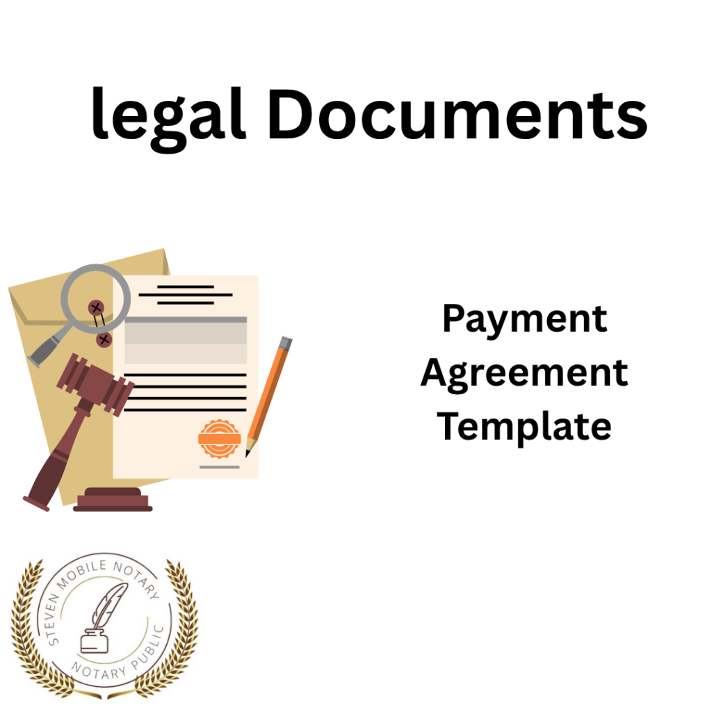 Payment Agreement Template legal document form for notarization and download legal documents New York Notarize
