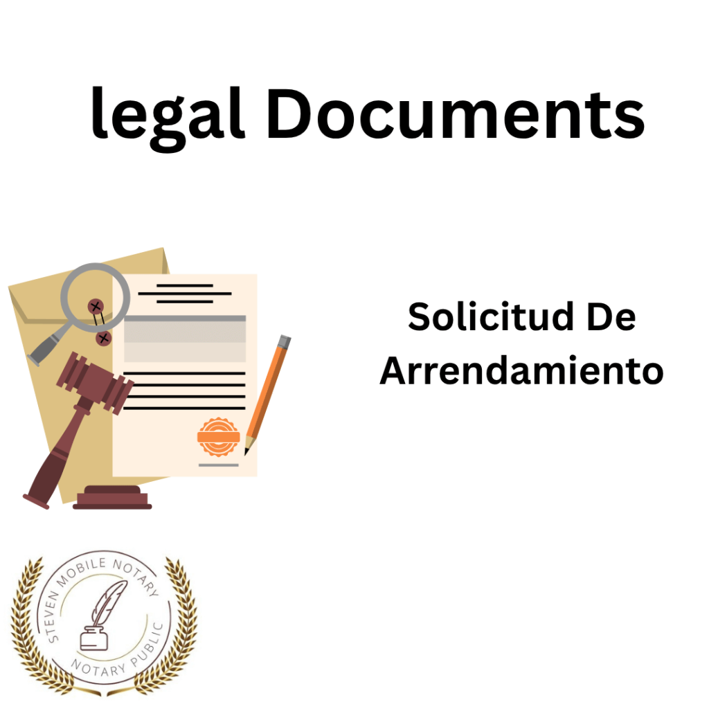 Solicitud De Arrendamiento legal document form for notarization and download  legal documents New York Notarize