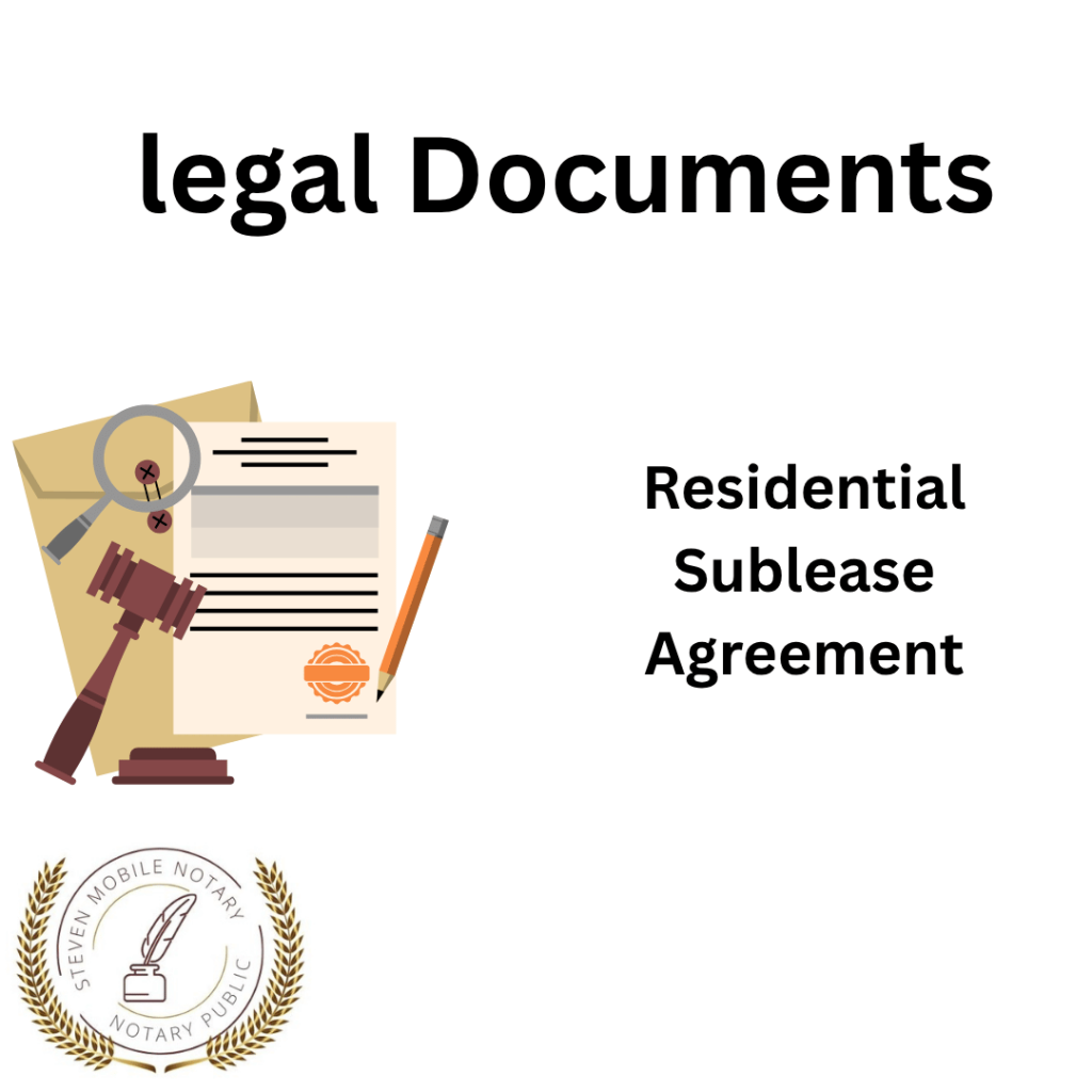 Sublease Agreement legal document form for notarization and download legal documents New York Notarize
