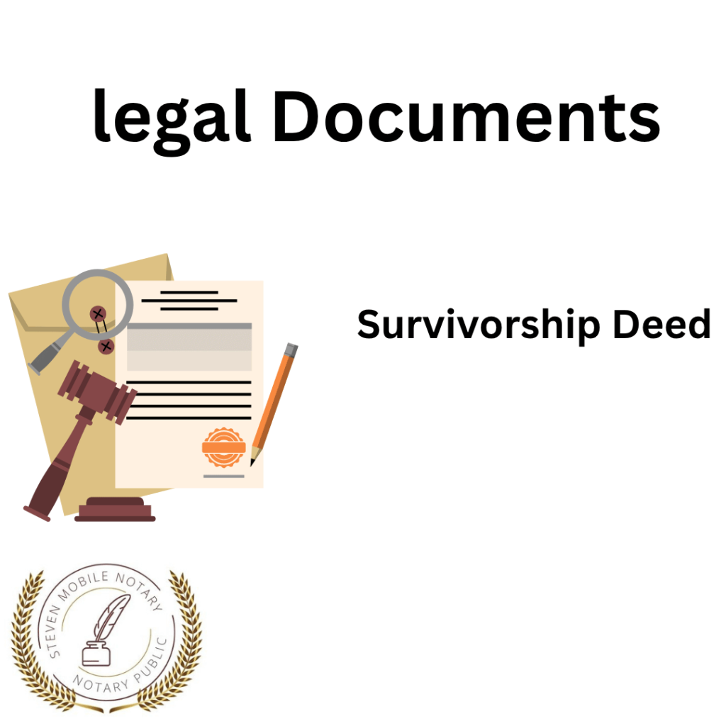 Survivorship Deed legal document form for notarization and download legal documents New York Notarize