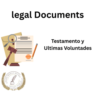 Testamento y Ultimas Voluntades legal document form for notarization and download  legal documents New York Notarize