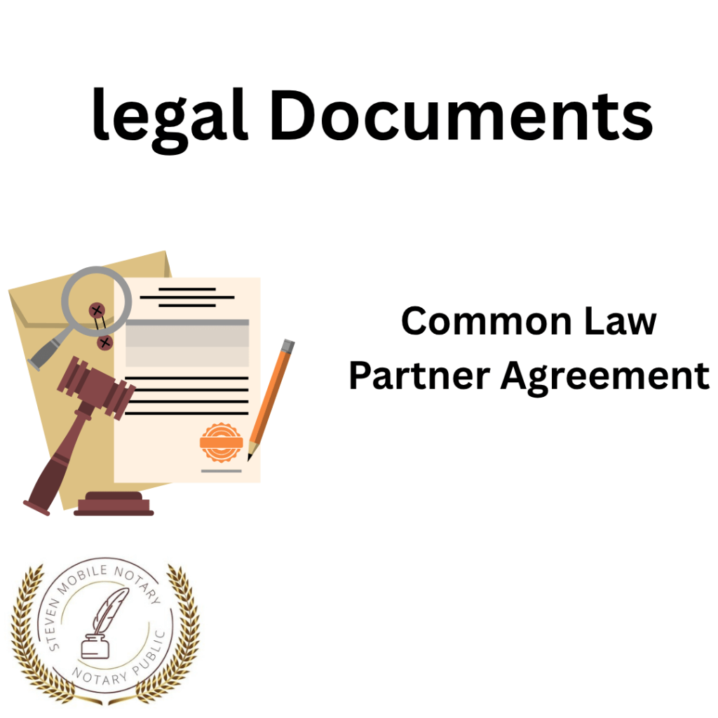 Common Law Partner Agreement legal document form for notarization and download  legal documents New York Notarize