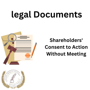 Consent to Action Without Meeting legal document form for notarization and download  legal documents New York Notarize