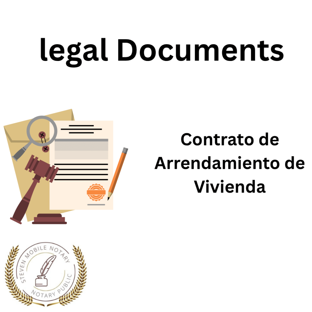 Contrato de Arrendamiento de Vivienda legal document form for notarization and download legal documents New York Notarize
