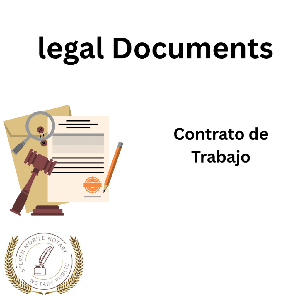 Contrato de Trabajo legal document form for notarization and download legal documents New York Notarize