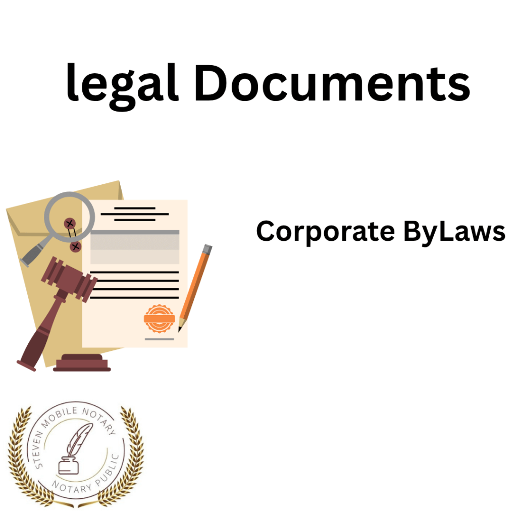 Corporate ByLaws legal document form for notarization and download legal documents New York Notarize