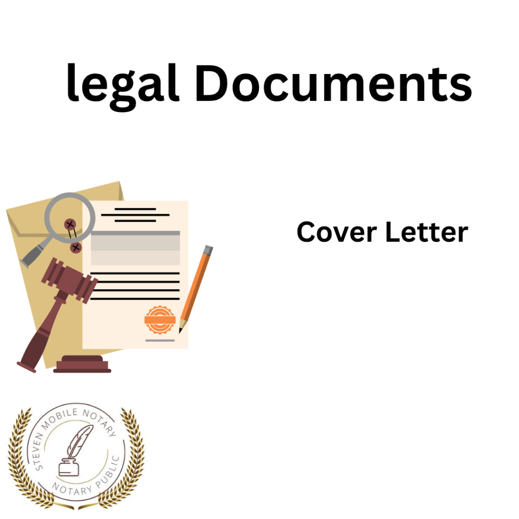 Cover Letter legal document form for notarization and download legal documents New York Notarize