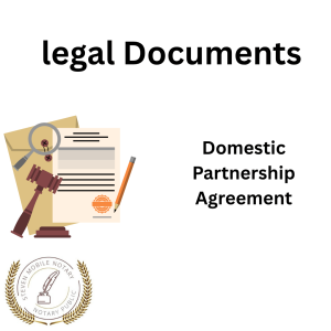 Domestic Partnership Agreement legal document form for notarization and download  legal documents New York Notarize