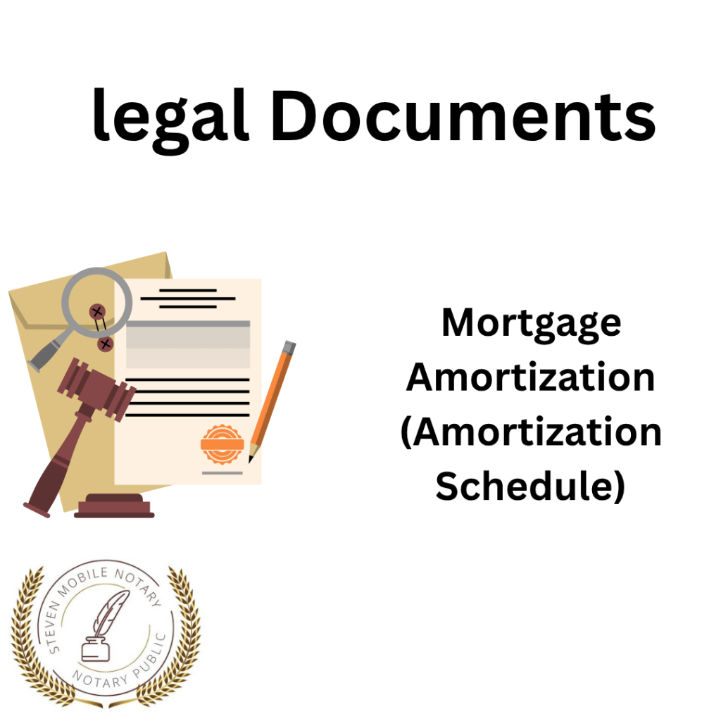 Amortization Schedule legal document form for notarization and download legal documents New York Notarize