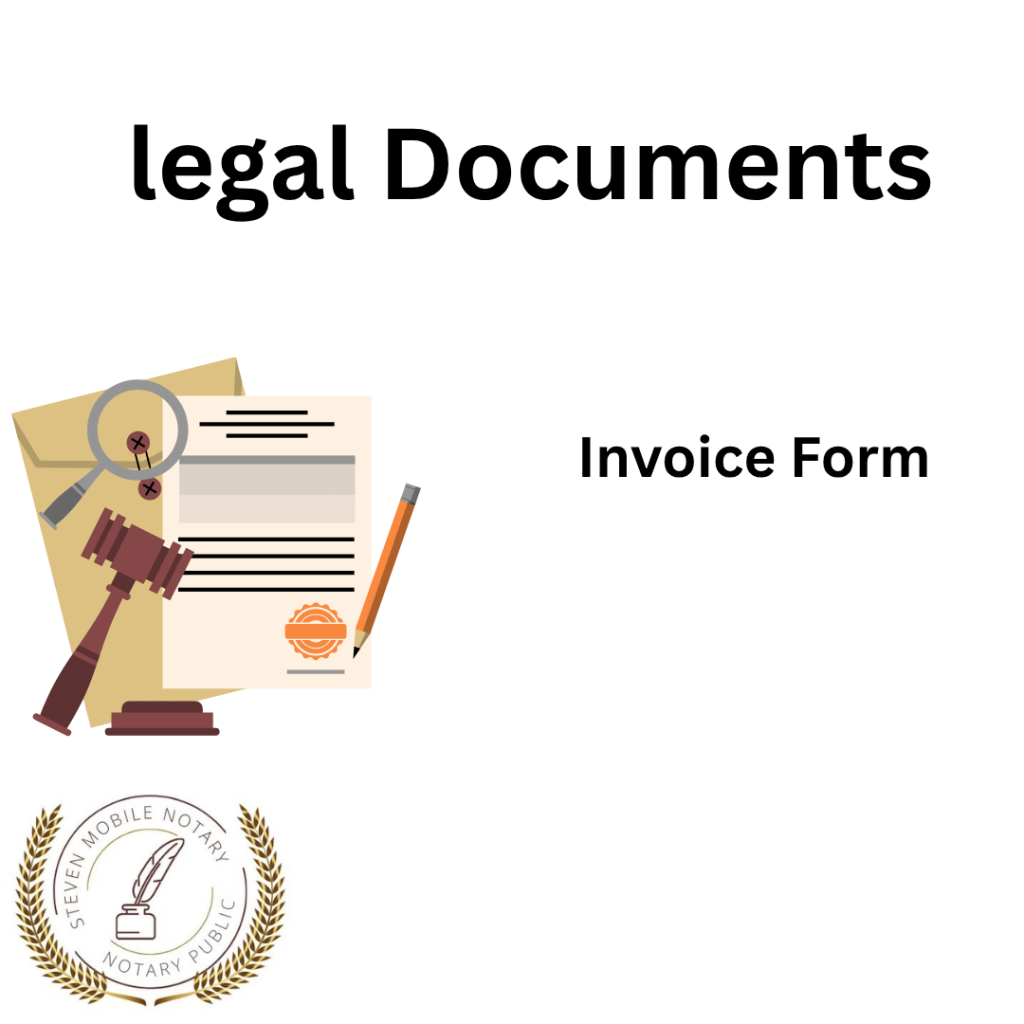 Invoice Form legal document form for notarization and download legal documents New York Notarize