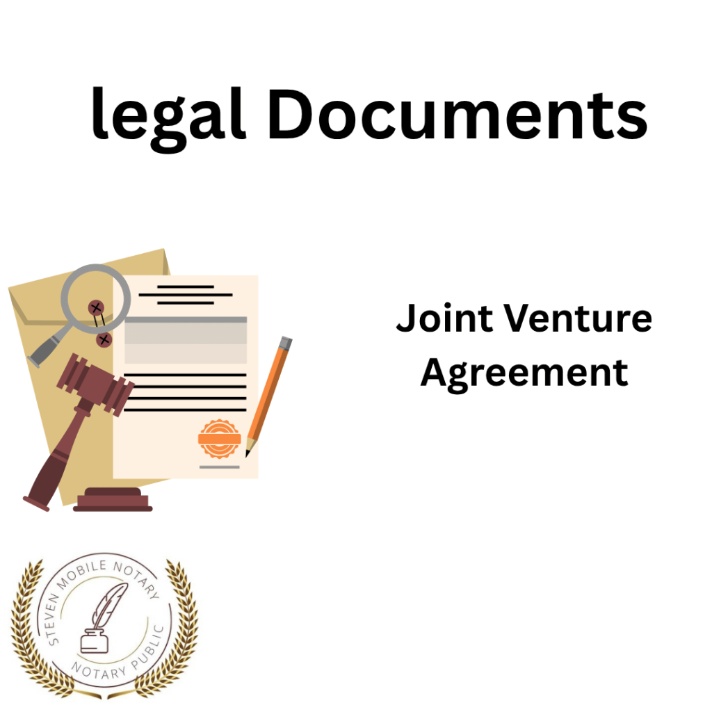 Joint Venture Agreement legal document form for notarization and download legal documents New York Notarize