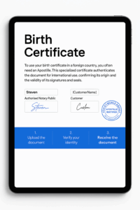 Birth Certiciate Apostille Near me