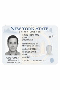 Valid New York driver’s license for ID verification during mobile notary services near UPS Store Flatbush Junction, Brooklyn NY 11210