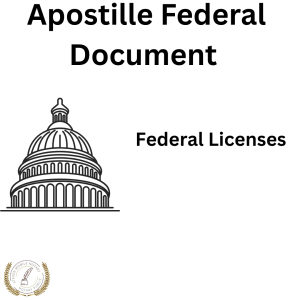 Federal Licenses,Federal Licenses Apostille – Federal Authentication,"Get your federal licenses apostilled through our federal authentication service in Washington, D.C. Fast and reliable processing.",Federal Licenses,$99 per document,3–4 weeks,PDF or Hard Copy,Yes for non-Hague countries,"apostille, federal licenses, federal apostille service, federal-licenses-apostille, washington d.c. apostille",Federal licenses are often required to validate professional credentials when working abroad or applying for international permits.,Foreign countries may require apostilled licenses to confirm authenticity.,Need your federal license recognized abroad? We notarize and apostille licenses so your qualifications are valid anywhere.,"Professionals such as doctors, pilots, engineers, and other credentialed individuals needing validation of their federal licenses for work overseas.","Federal agencies like the Federal Aviation Administration (FAA), Food and Drug Administration (FDA), or Department of Health and Human Services (HHS).",Yes. Most foreign jurisdictions require notarized licenses before they'll accept the apostille or authentication stamp.,Image of a certified Federal Licenses used for federal apostille in New York,"Our team provides certified apostille services for your federal licenses. We specialize in apostille, federal apostille service. This document is typically requested by Professionals such as doctors, pilots, engineers, and other credentialed individuals needing validation of their federal licenses for work overseas. and is usually issued by Federal agencies like the Federal Aviation Administration (FAA), Food and Drug Administration (FDA), or Department of Health and Human Services (HHS).."