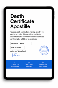 death certificate apostille near me