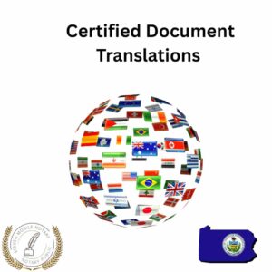 Certified Document Translation Pennsylvania near me