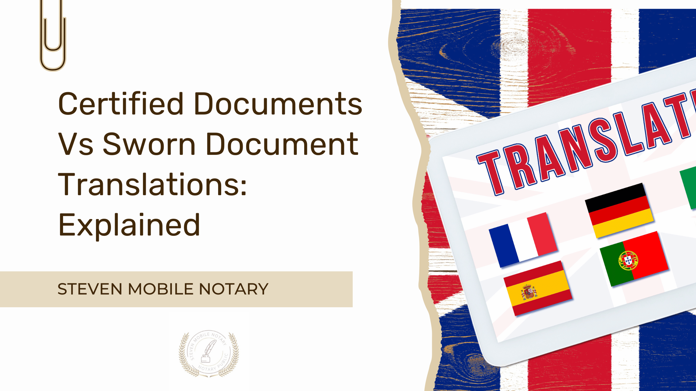 Certified Documents Vs Sworn Document Translation explained