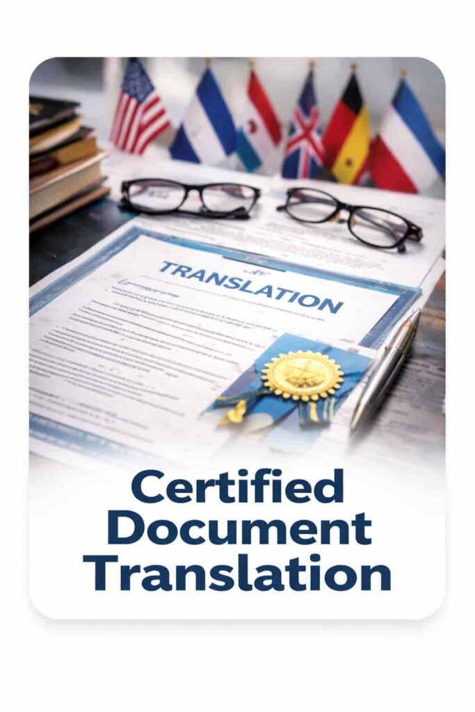 Certfied Document translation United States apostille 