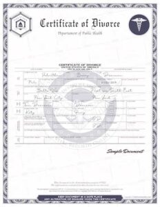 Divorce Certificat-Montana