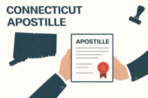 Apostille Connecticut coversheet near 
