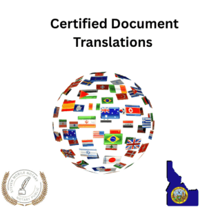 Certified Document Translation Idaho
