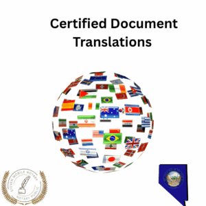 Certified Document Translation Nevada