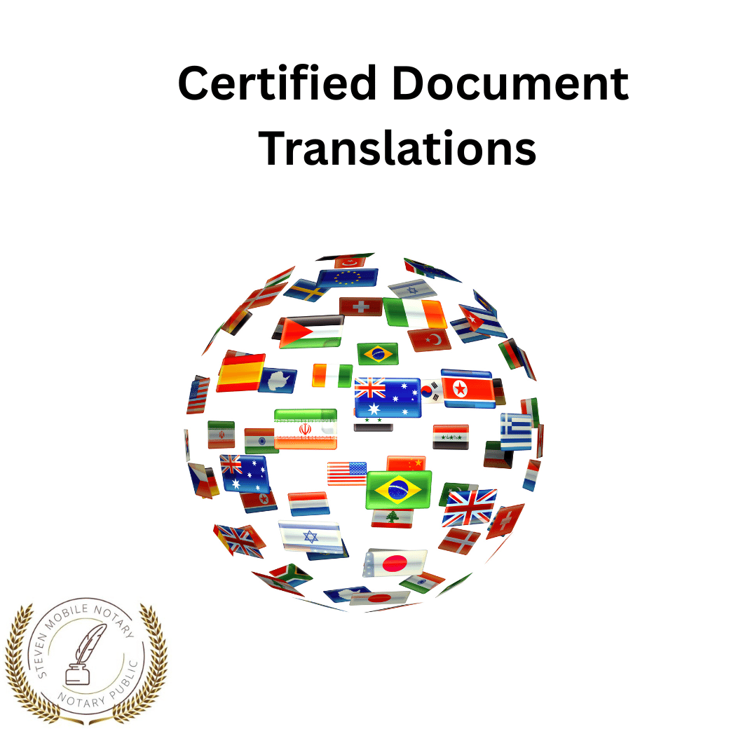 Certified Power of Attorney translation example