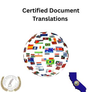 Certified document translation near 